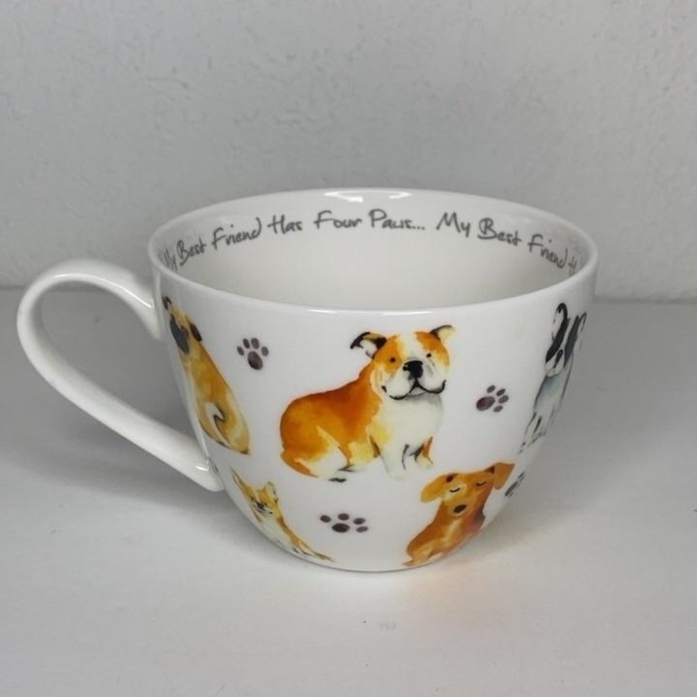Portobello By Design Dogs Coffee Mug 16oz Paws
